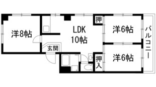 ふじハイツの物件間取画像